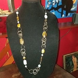 Gemstone necklace, nice!